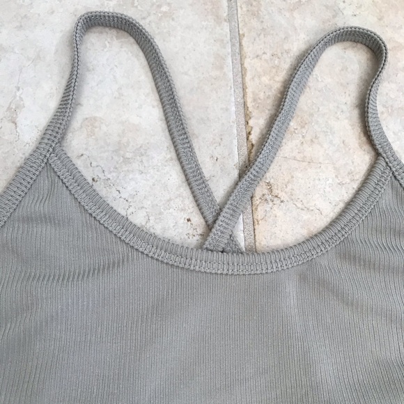NWOT Double Zero Olive Strappy Back Bodysuit - Picture 4 of 7